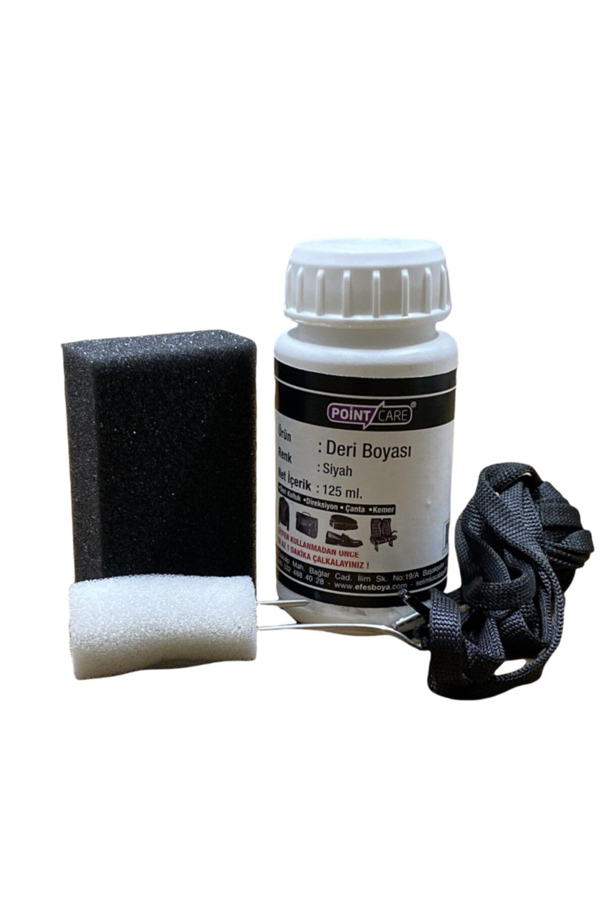 Point Care Ekstra Siyah Spor Ayakkabı, Mont, Direksiyon, Döşeme, Çanta, Kemer, Deri Boyası 125 Ml