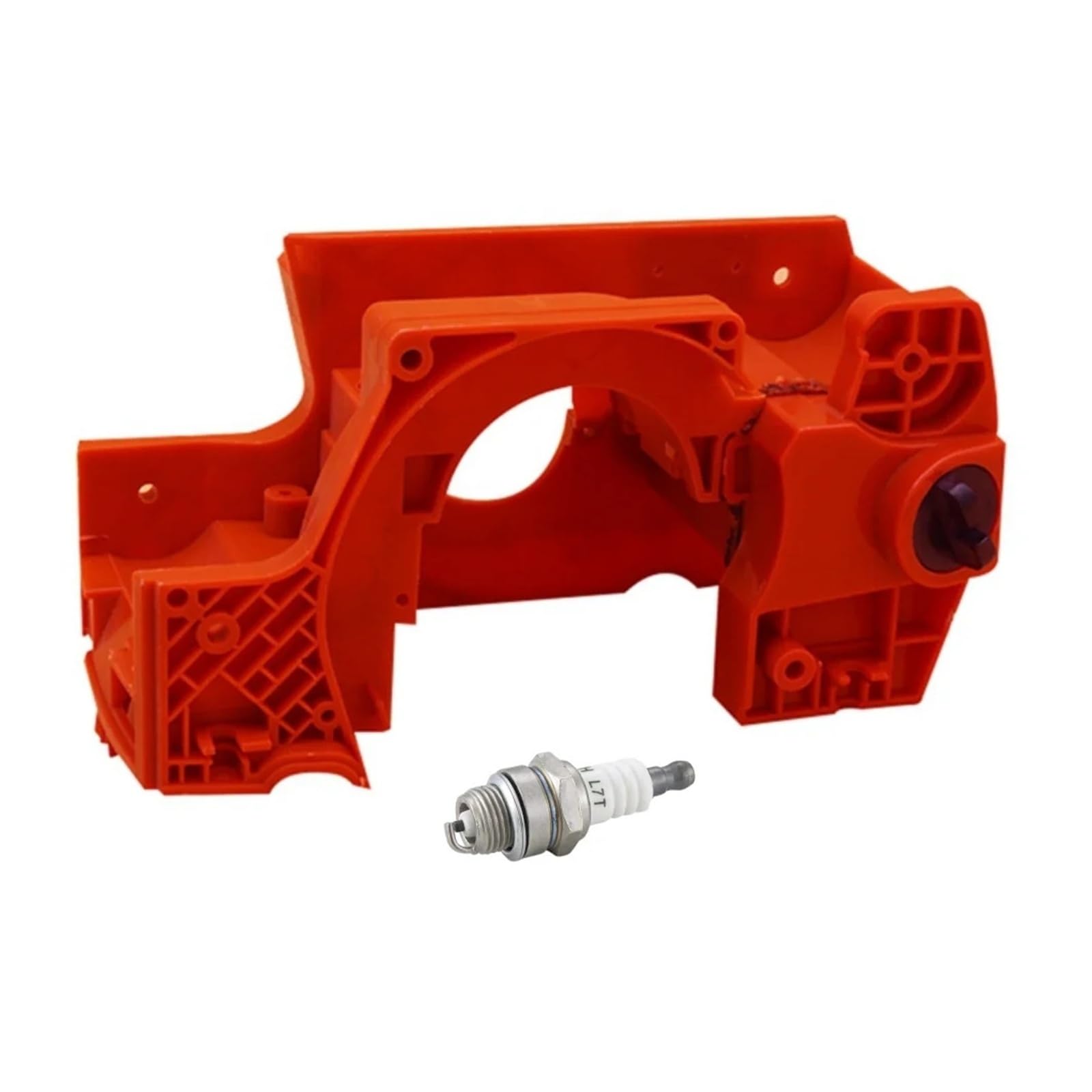 Compatible con HUSQVARNA 136, 137, 141 y 142, carcasa del cárter del motor, depósito de aceite, motosierra de jardín, piezas de repuesto del motor.
