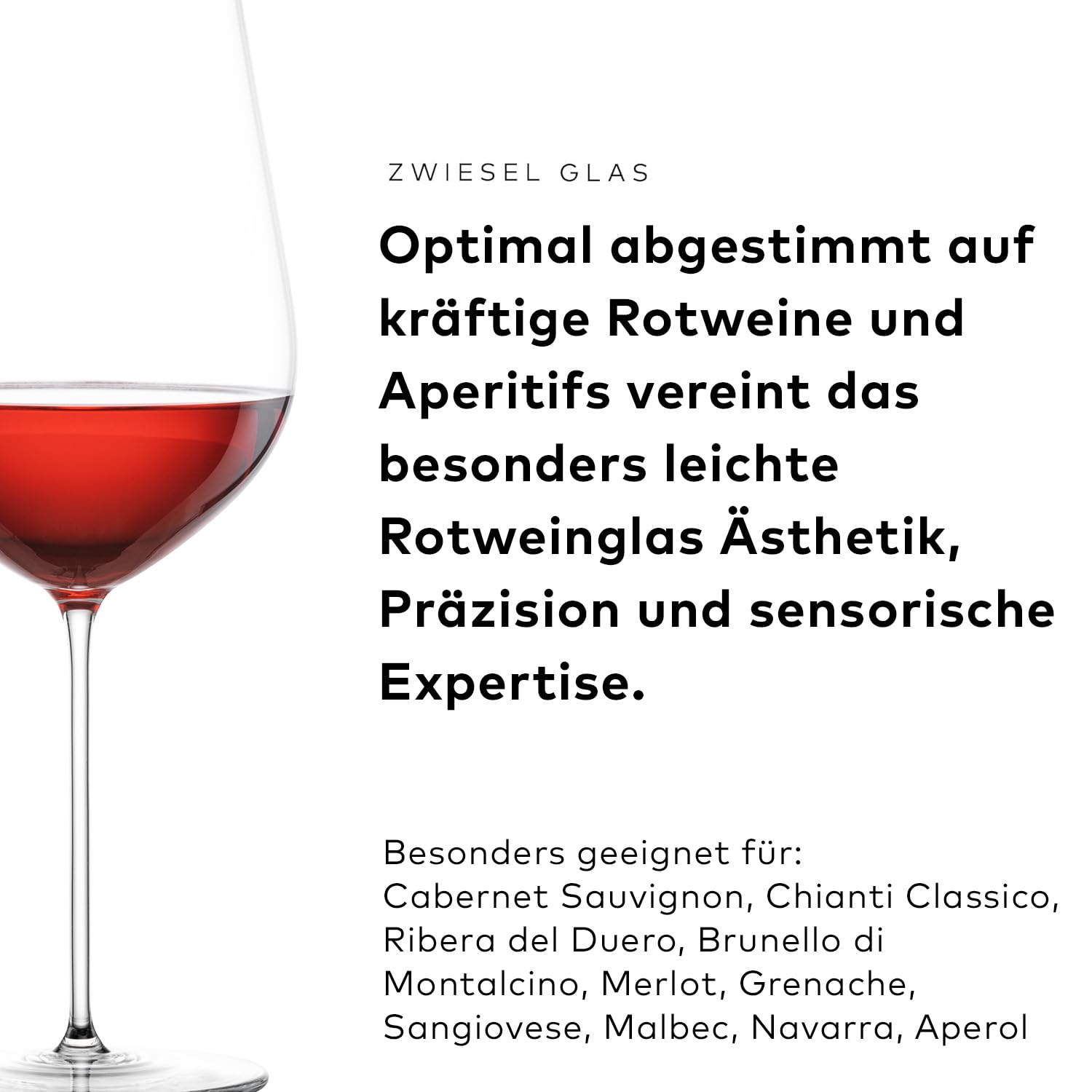 Zwiesel Glas Rotweinglas Vuelo – wie handgefertigt: Eleganz und Präzision aus Tritan®-Kristallglas, filigran, besonders leicht, langlebig, pflegeleicht & spülmaschinenfest (Art.-Nr. 124189)