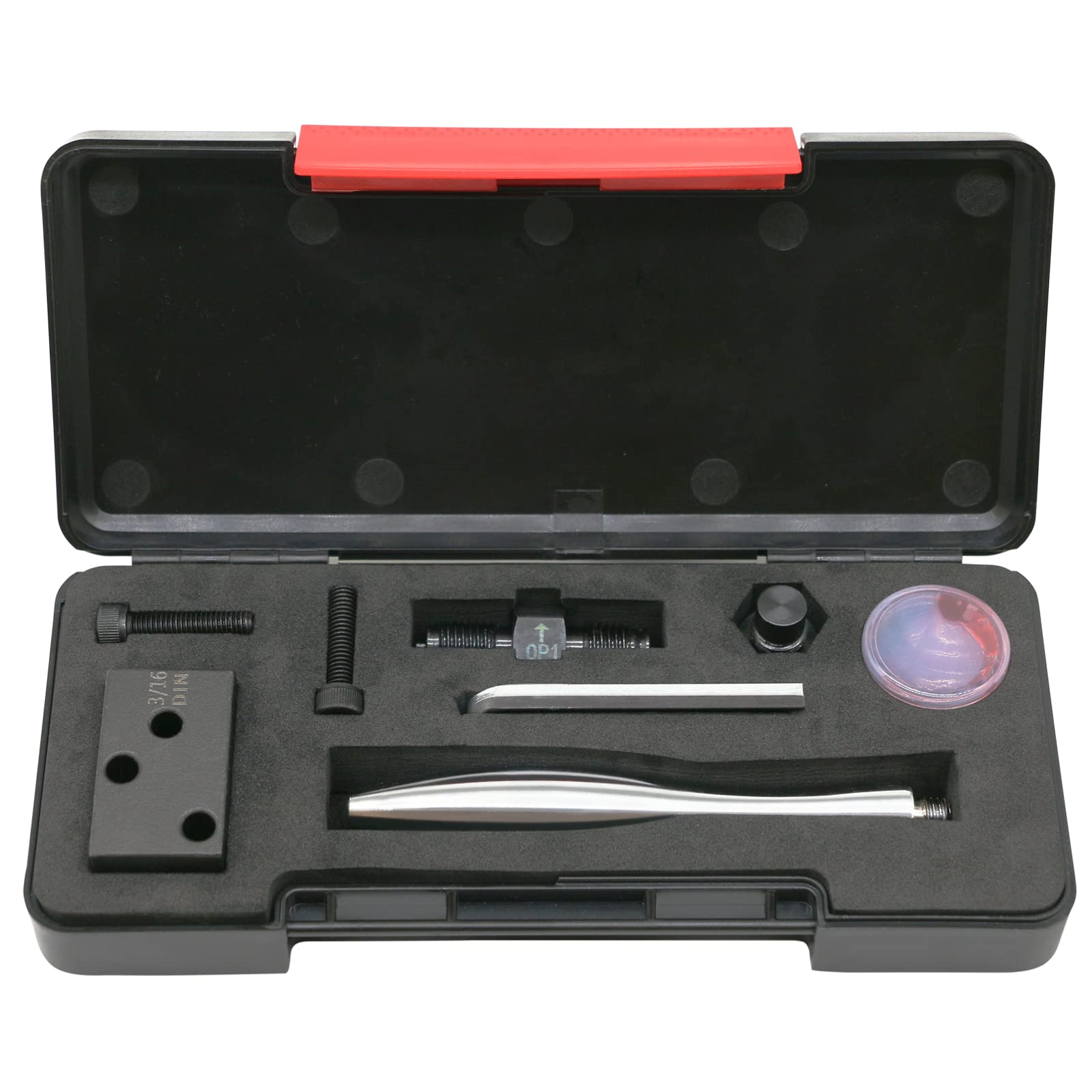 DIN 3/16" Outil d'évasement de Conduite de Frein,Kit D'Appareil À Collet Tuyau De Frein,pour Tubes en cuivre nickelé en Acier Automobile