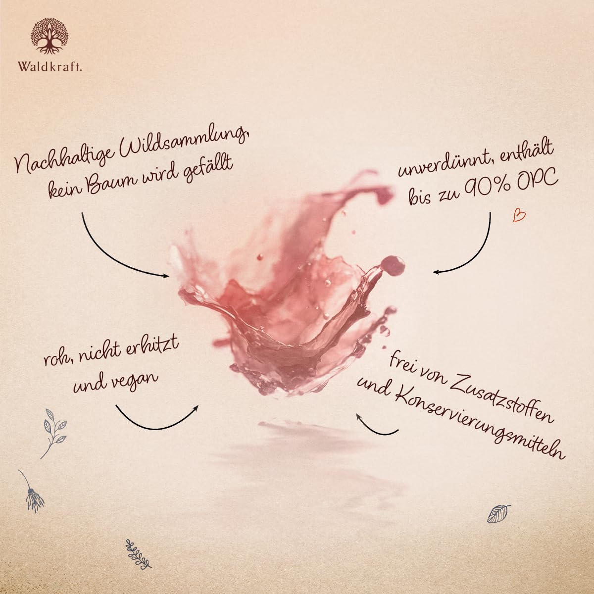 Waldkraft Drachenblut Sangre de Drago 100% rein unverdünnt Wildsammlung Ecuador Kosmetik-Rohstoff 3x 50ml Mironglas Pipette Made in Germany