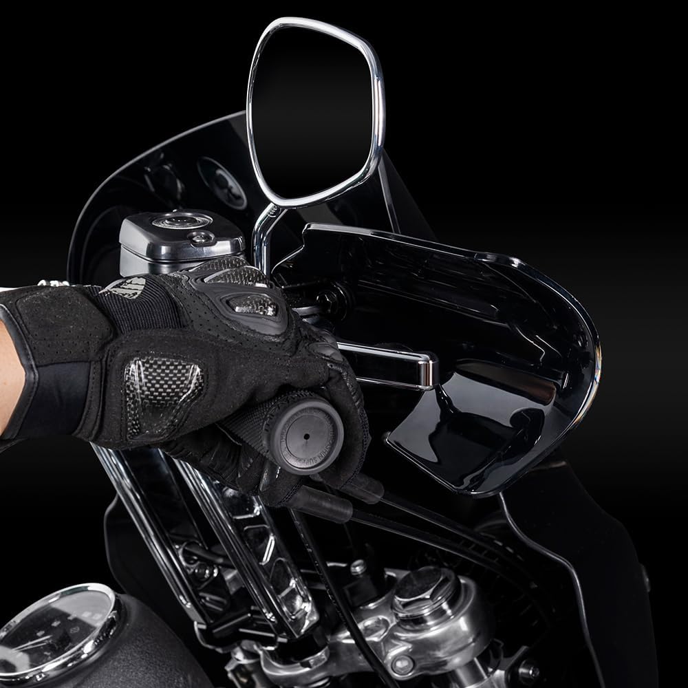 Motorcycle Handlebar Handguards, Smoke Hand Guards Hand Protectors Compatible with Harley M8 Softail Fat Bob, Low Rider S, Low Rider, Breakout, Fat Boy
