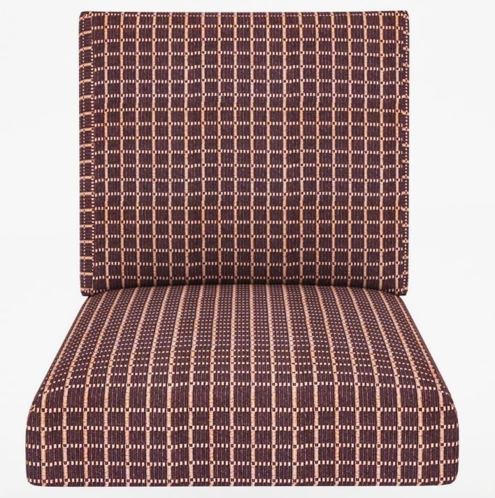 Moksh Art Sofa Foam Cushions with Zip Cover Sofa gaddi (Seat 22"x21"x4" Back 21"x18"x4