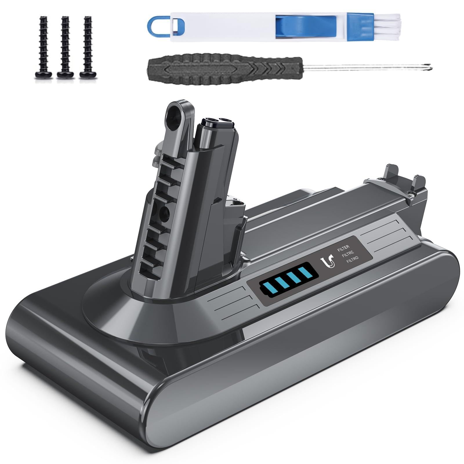 Morpilot Batteria per Dyson V10 SV12 6500mAh Dyson V10 SV12 Batteria per Cyclone, Animal, Absolute, Motorhead, Fluffy Aspirapolvere