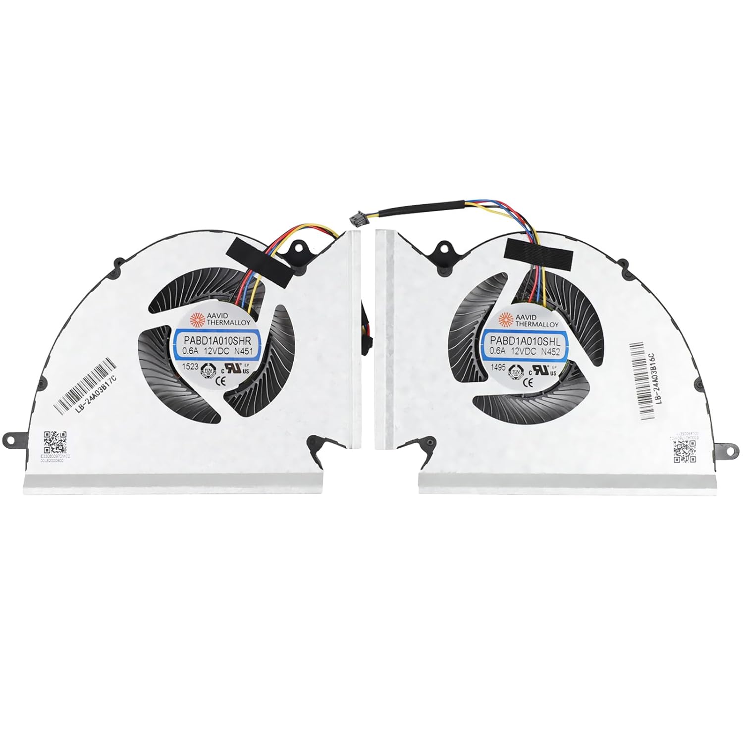 CPU&GPU Cooling Fan For MSI GP76 GE76 WE76 MS-17K2 MS-17K3 PABD1A010SHR