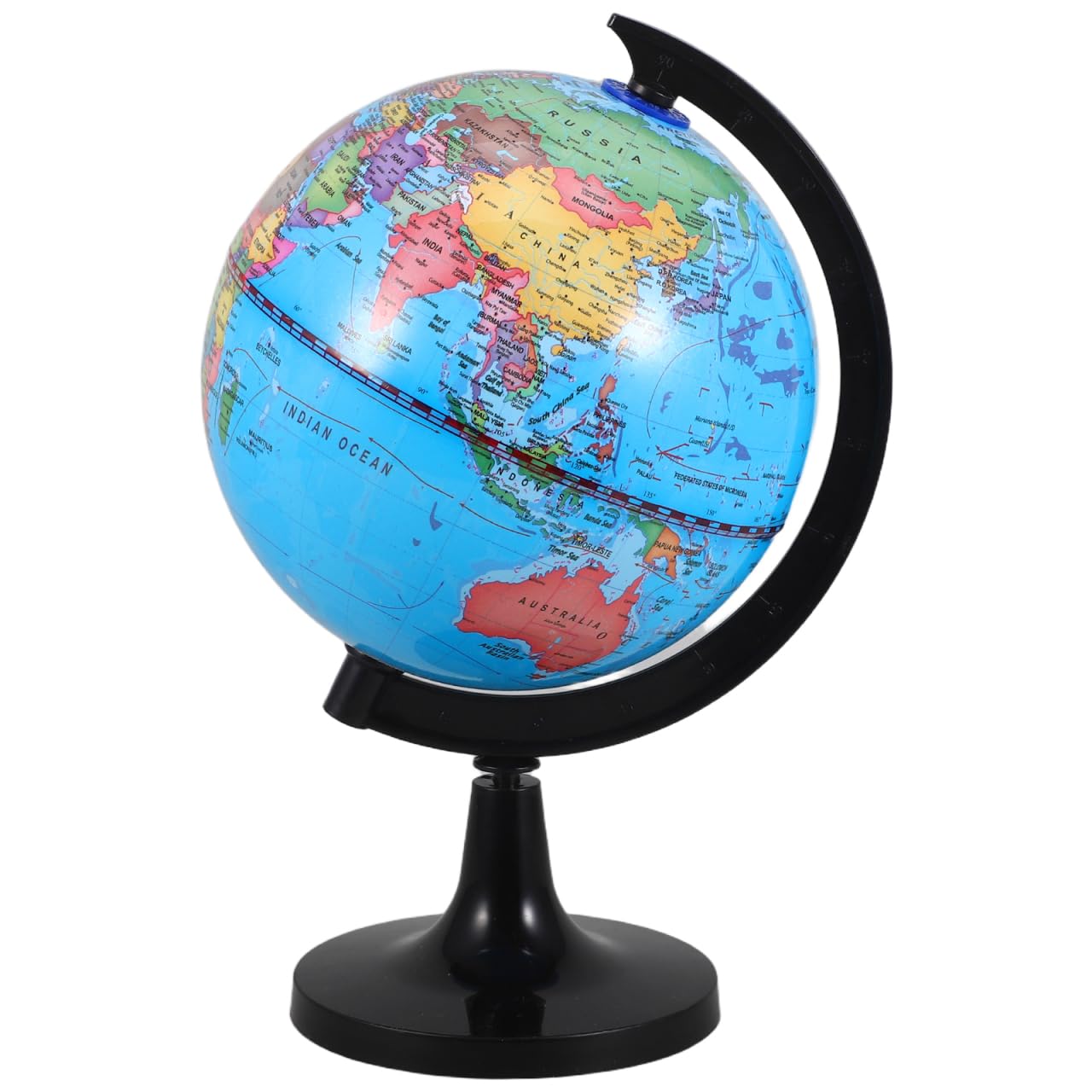 Galpada SchüLerglobus 14.20 cm Mit StäNder Politische Weltkarte Interaktives Lernspielzeug FüR Kinder Geographiematerial SchulzubehöR Und Schreibtischdekor