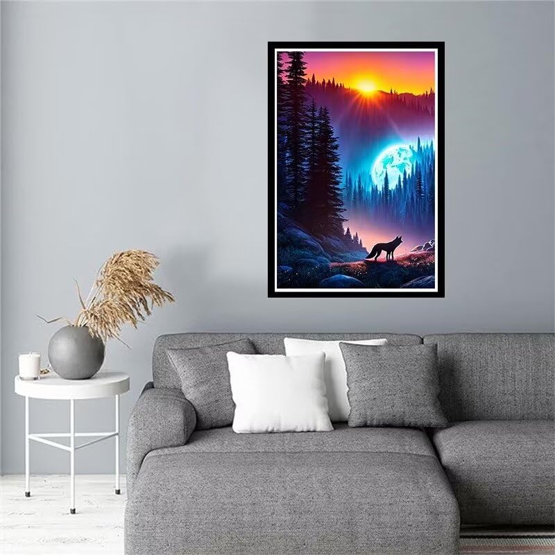 Lihogbo 5D Diamond Painting XXL 62x30cm – DIY Vollbohrer Mit Schnee-Motiv, Inkl. Allem Zubehör