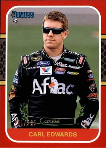 2020 Donruss Racing Red #171 Carl Edwards S299 AflacRoush Fenway RacingFord Official NASCAR Trading Card made by Panini America