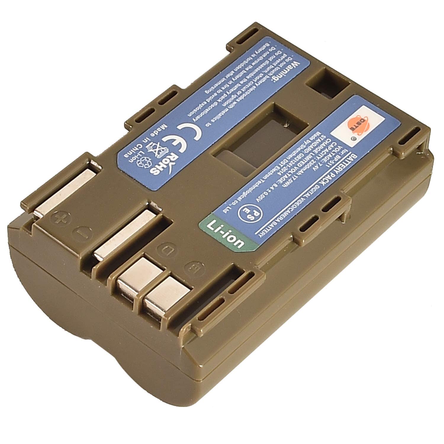Vhbw 2x Akku Für Canon EOS Kameras – 1300 MAh, 7.2 V, Li-Ion, Ersetzt BP-511, BP-512 U.a., Kompatibel Mit D30, 5D, 50D Uvm.