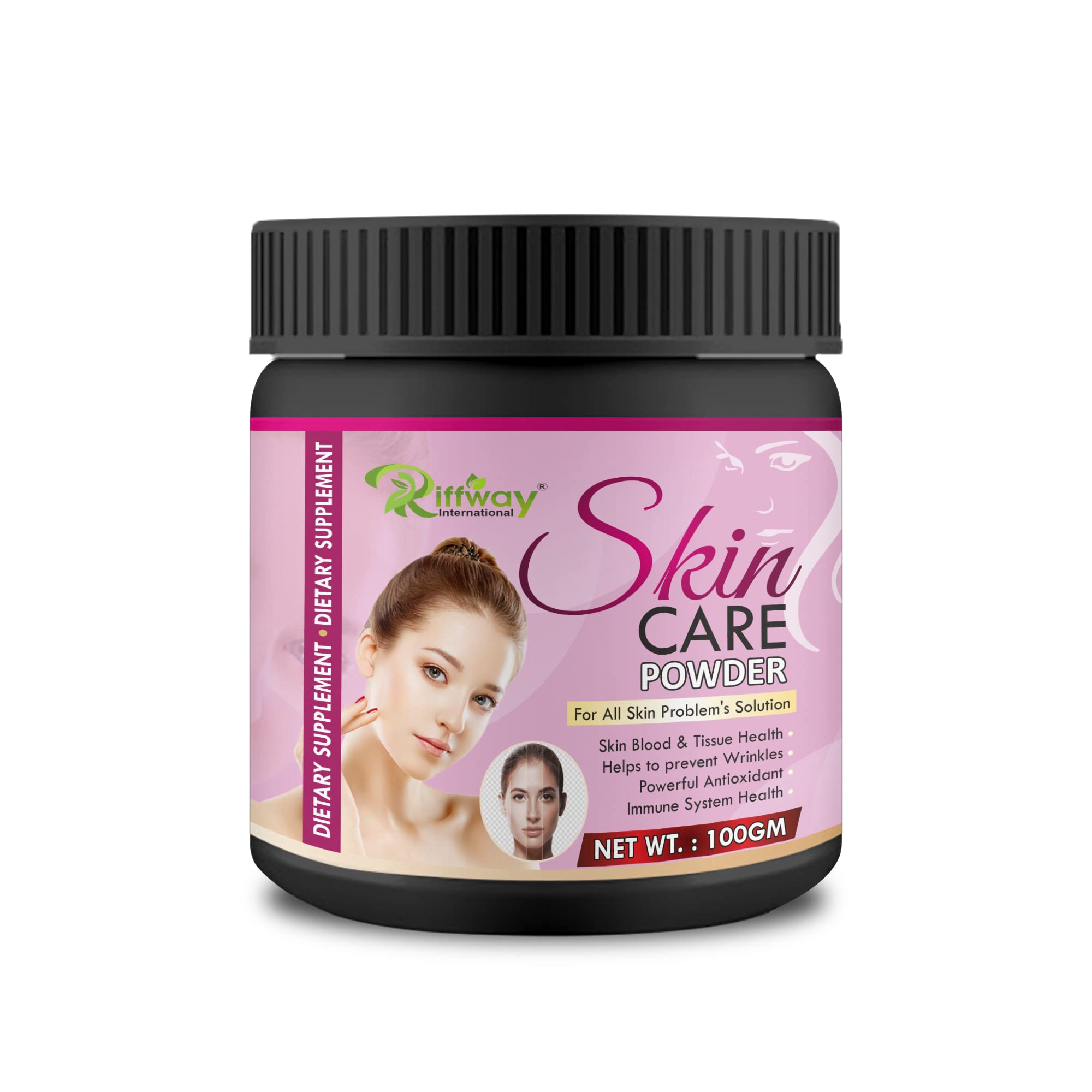 RIFFWAY Skin Care Powder | 100% Natural Skin Care Herbal Powder | Pack Of 1, 100 Gm.