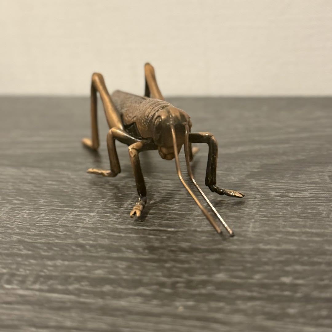 Amazon.co.jp: バッタ 置物 真鍮 昆虫 黄金 インテリア 飾り雑貨