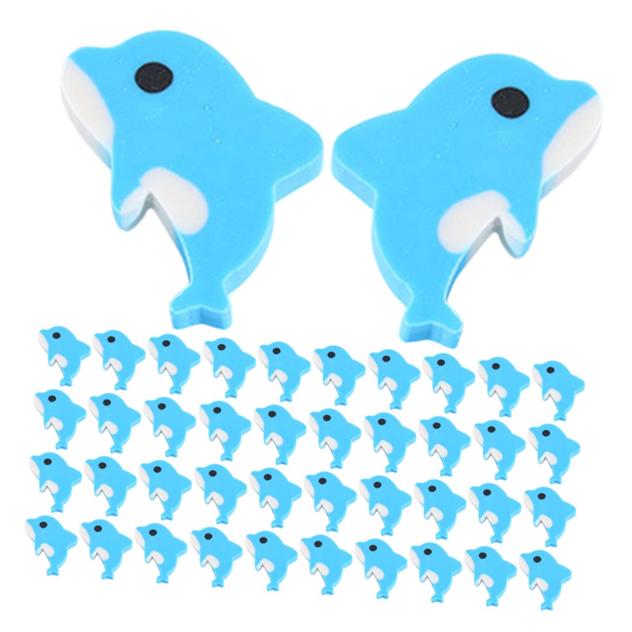 Uonlytech 150 Pezzi Cancellare Color Azzurro Gomme Kawaii per Scuola e in Classe Regalo per Feste