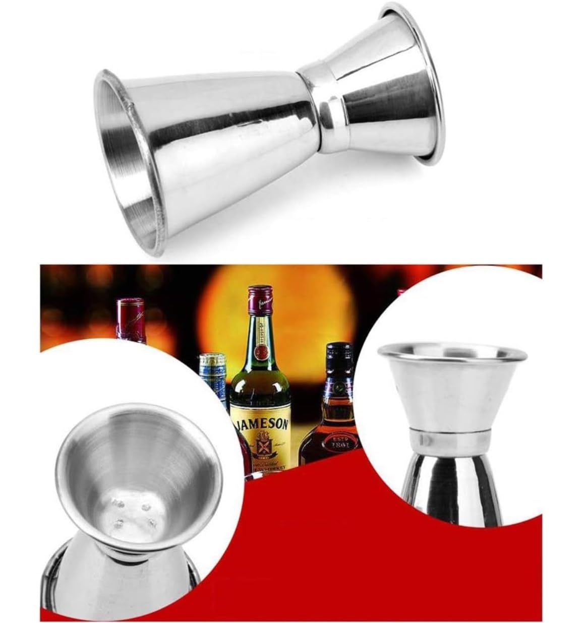 Shaker Cocktail per Miscelare Bevande Set da 12 Pezzi per Cocktail con Supporto Set di Shaker per Cocktail Set di Attrezzi da Bar Kit da Barista per Bar Casa Feste(550ml)