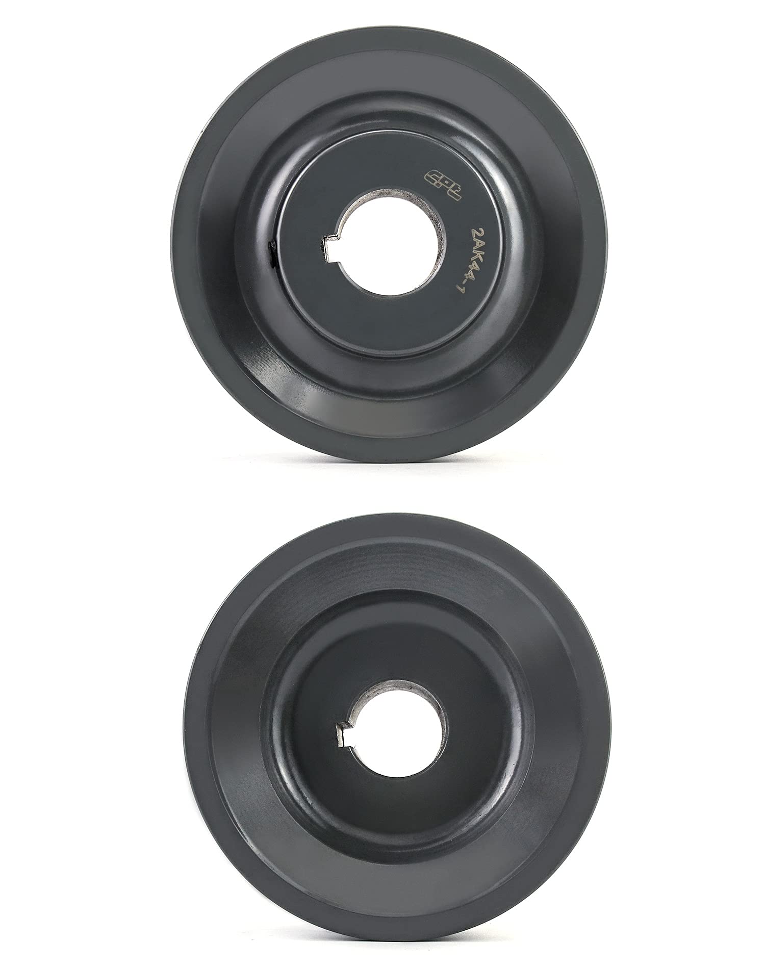 QWORK 2AK441 polea/polea de doble surco, 4.25 "OD 1" agujero, AK polea de orificio fijo, para A, 3L y 4L (A & AX) correas en V, hierro fundido