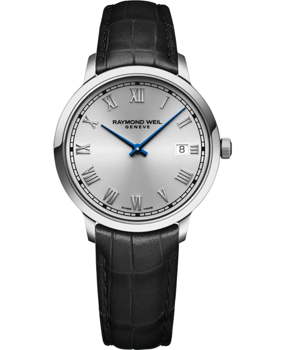 Raymond WeilMen's Analogue Swiss Quartz Watch with Leather Strap 5485-STC-00658