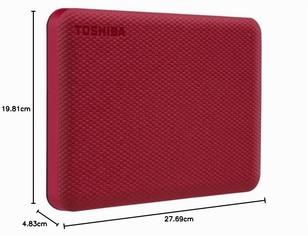 Toshiba Canvio Advance - Festplatte - 4 Tb - Extern (tragbar) - 2.5" (6.4 Cm) - Usb 3.2 Gen 1 - Rot
