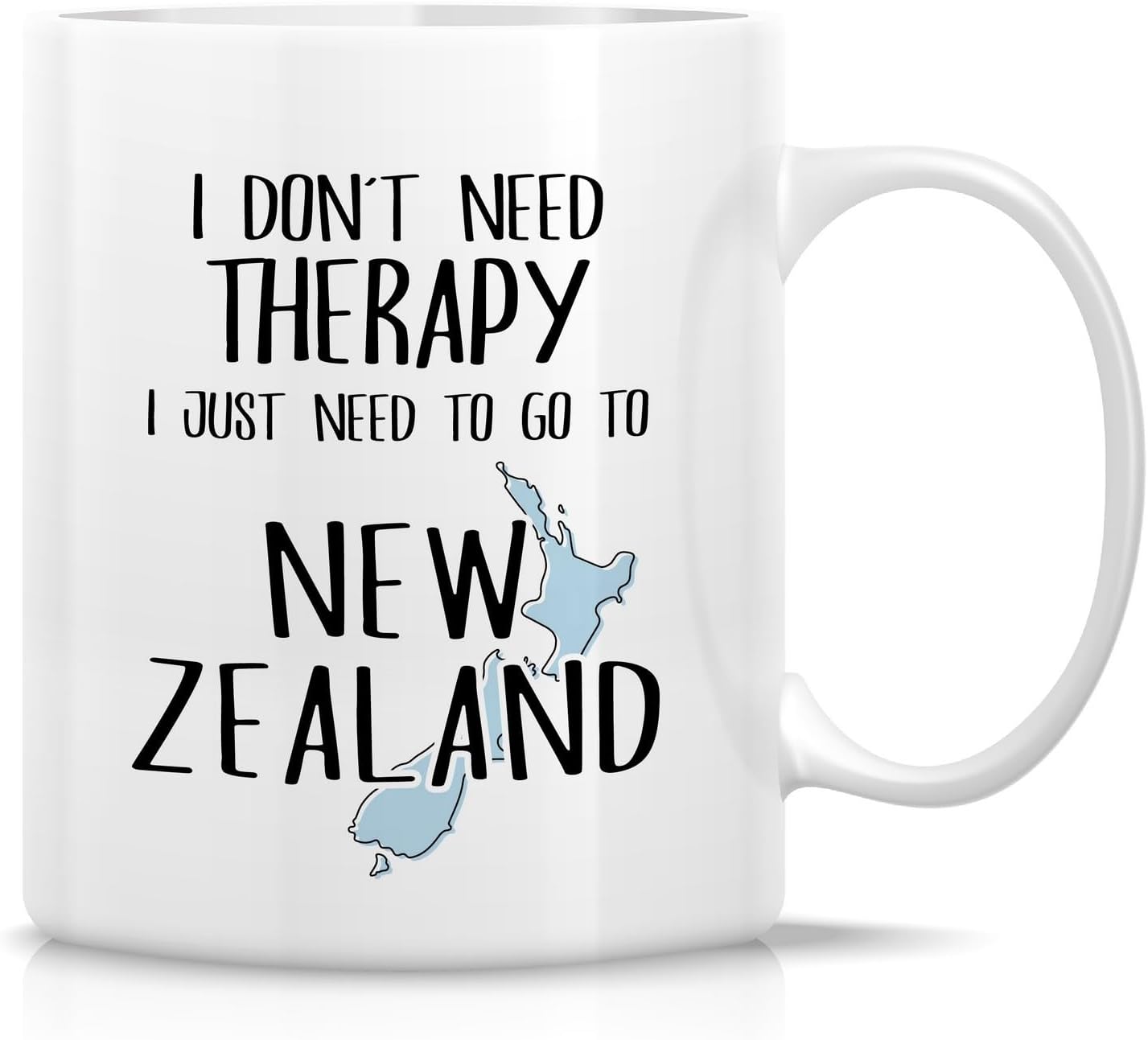 Retreez Funny New Zealand Mug Gift Just Need To Go To New Zealand Fan Lover 11 Oz Ceramic Coffee Mugs - Sarcastic Motivational Inspirational travel birthday gift for him her friend coworker mom bestie