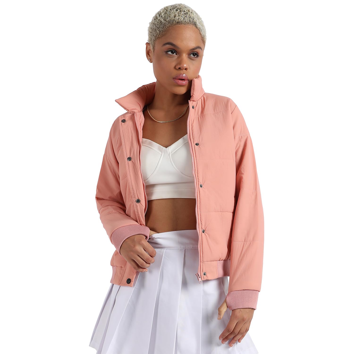 Polyester Women Standard Length Jacket-image-47