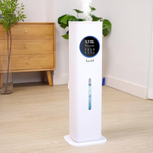 LACIDOLL Humidificadores de niebla cálida y fría para dormitorio y hogar, humidificador silencioso de 2.1 galones para habitaciones grandes de hasta