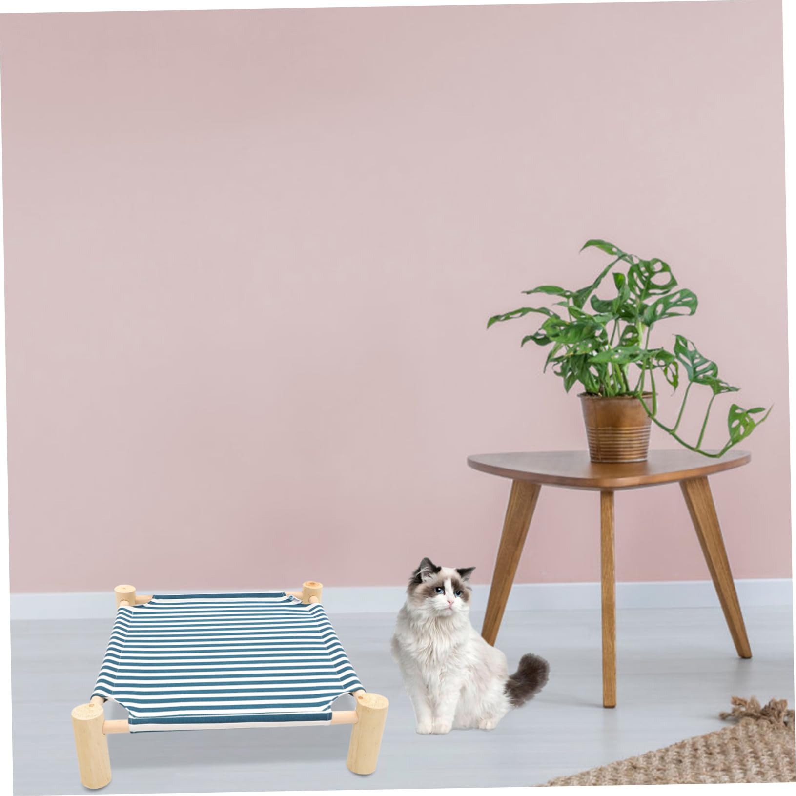 INOOMP Cama de Verano para Perros y Gatos Hamaca refrescante para Gatos Cuna para Perros al Aire Cama de Hamaca Colgante Exterior para Lavable Mascota