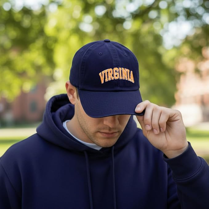 Desert Cactus University of Virginia Baseball Hat Cavalier Wahoos Brimmed Embroidered Cap Adjustable Cloth Strap Adult Type A miniatura 5