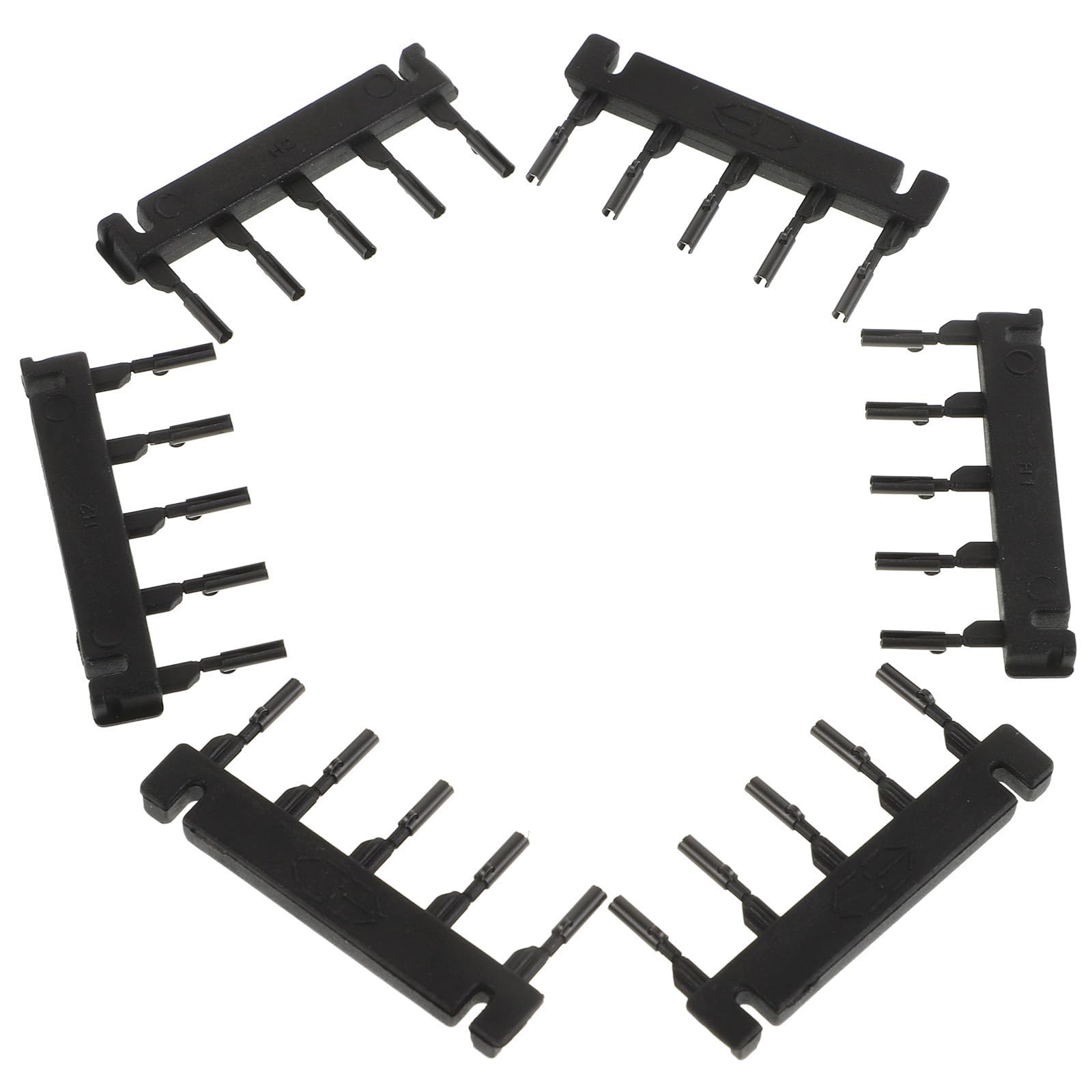 Pinzas Negras para Extensiones Cortinas Cabello Hebilla Máquina Pelucas 8