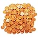 Blue Panda Pack of 200 Play Coins - Fake Plastic Penny Coins - Pretend Money - Great Teaching Tool, Prop, Kids Toy, 0.78 Inches in Diameter
