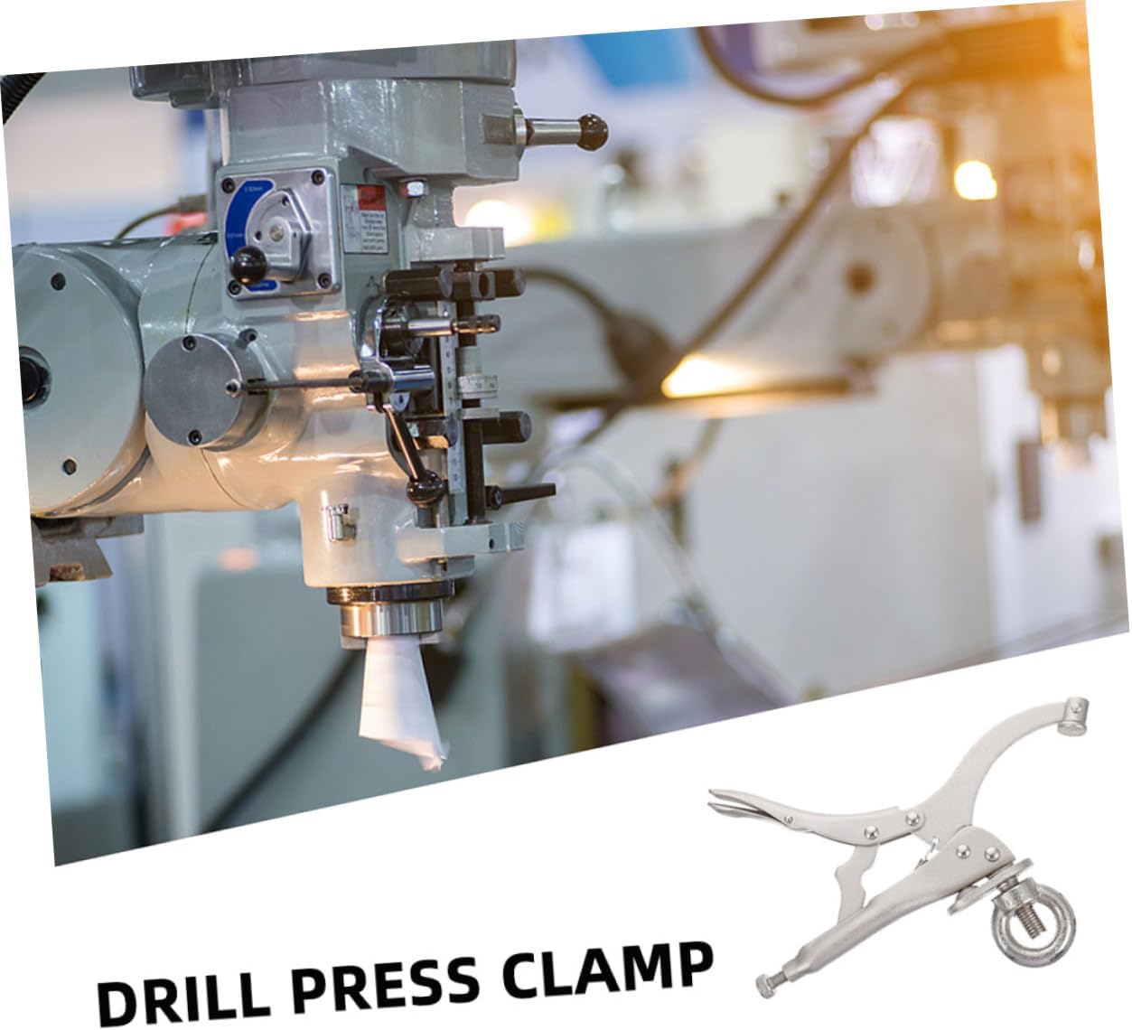 DOITOOL Drill Press Locking Clamp for Welding Table Heavy-duty Vise Compatible Various Grip for Secure Workpiece Holding for Woodworking and Metalworking