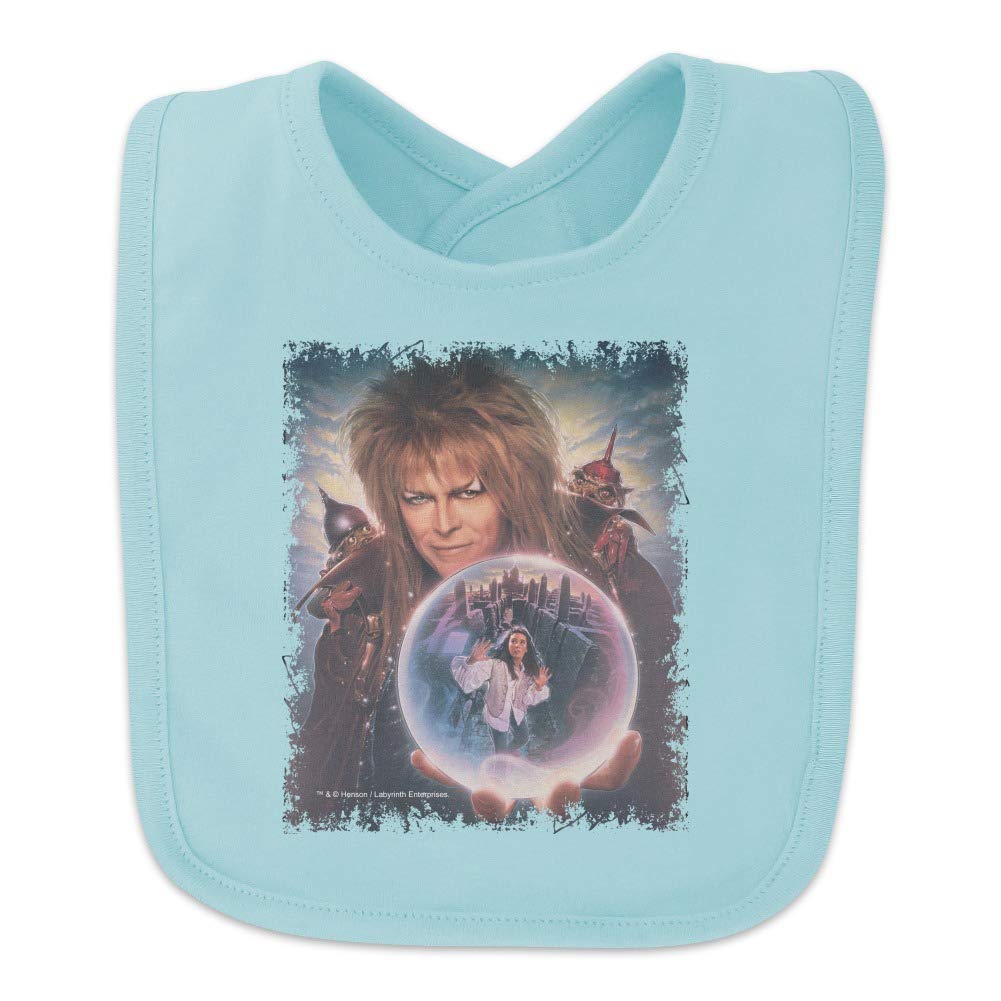 Labyrinth Crystal Ball Goblin King Jareth David Bowie Baby Bib