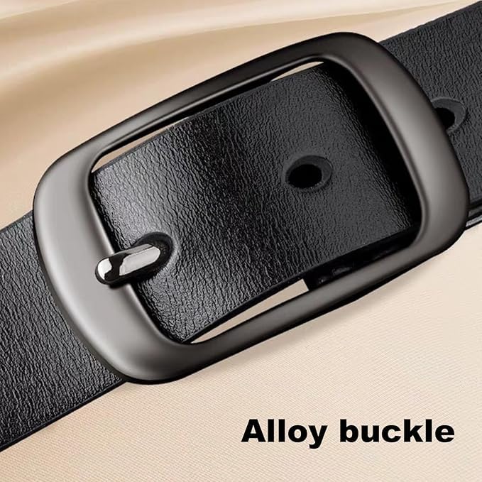 Image of Stylish Men's Belt with Strong Buckle Closure Smooth Finish Comfortable Fit and Elegant Design for Jeans Trousers and Formal Wear