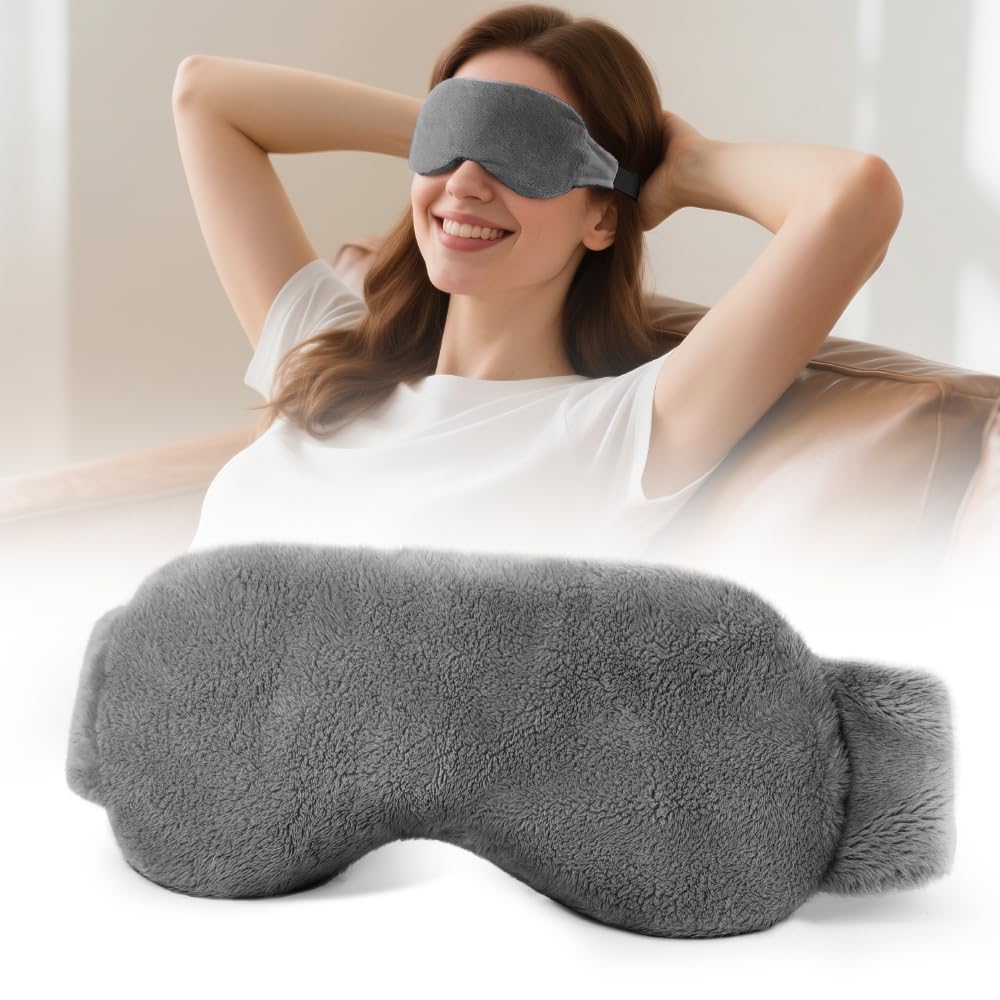 Heated Eye Mask for Dry Eyes Steam Warm Compress for Dry Eyes Work with Relieve Blepharitis Stye Treatment