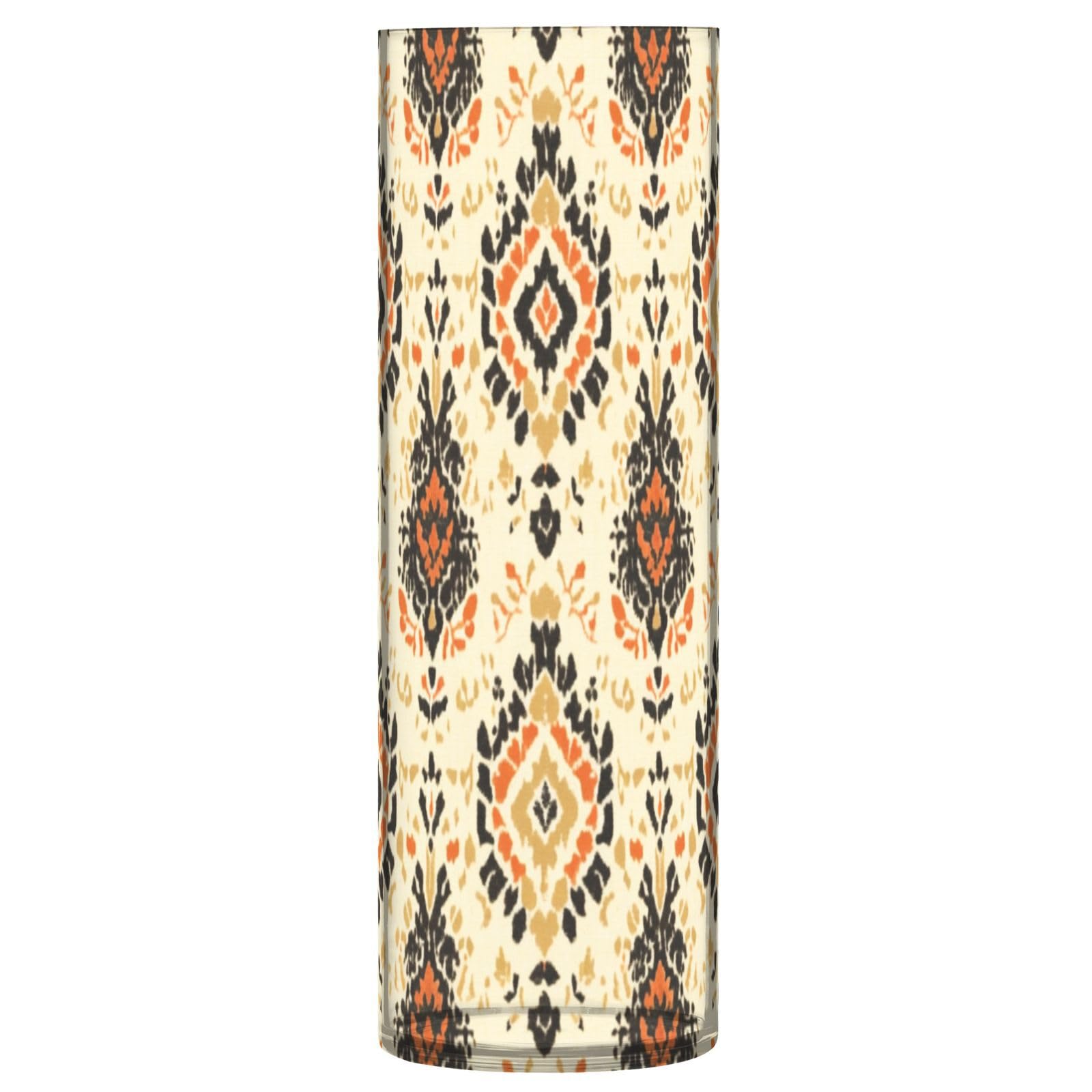 Vase imprimé ethnique moderne pour bouquet de fleurs séchées et bureau