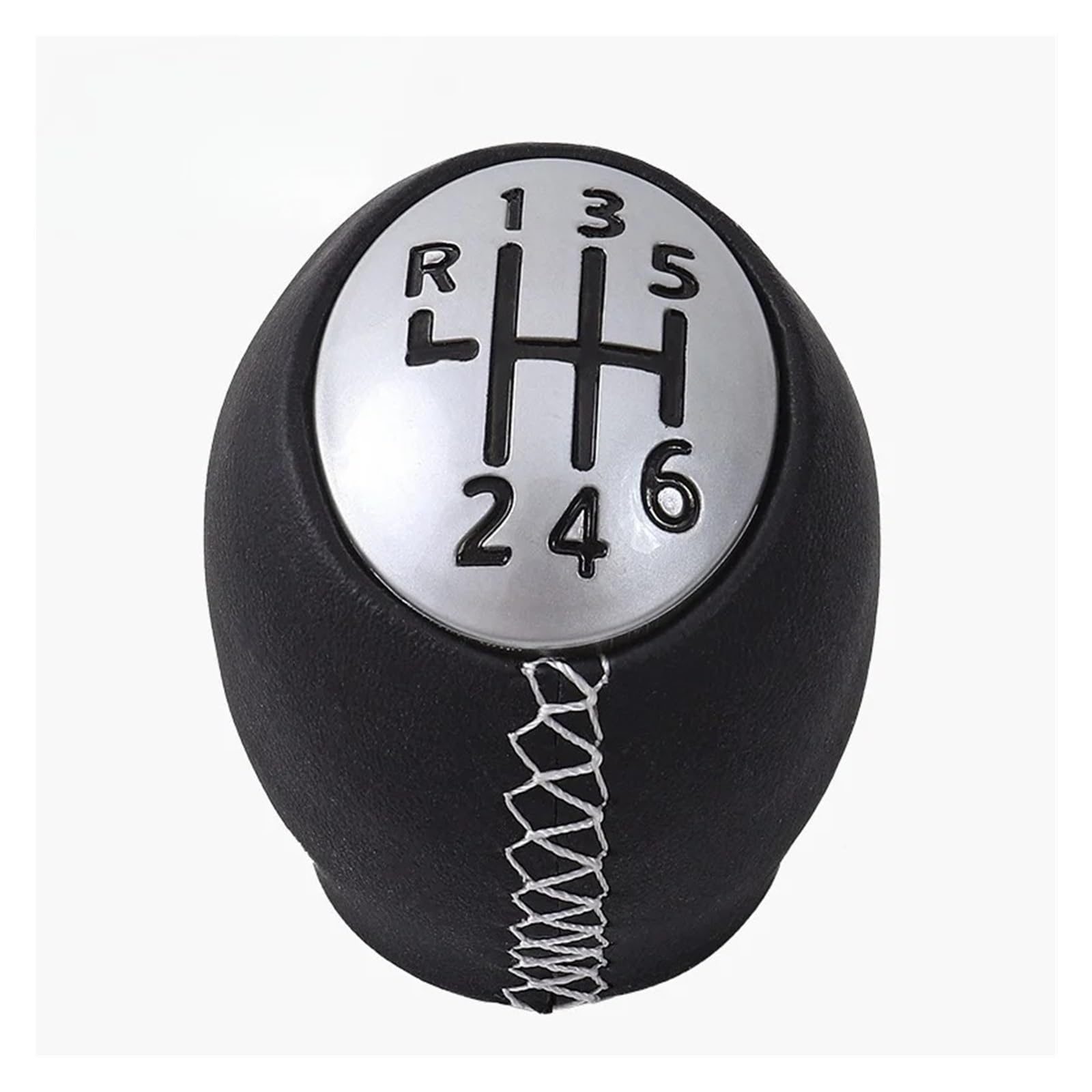 Sauanmnktp White-6 Speed Gearshift Knob For Megaane 5 6 Speed Handball Shift Lever Head(White-6 Speed)