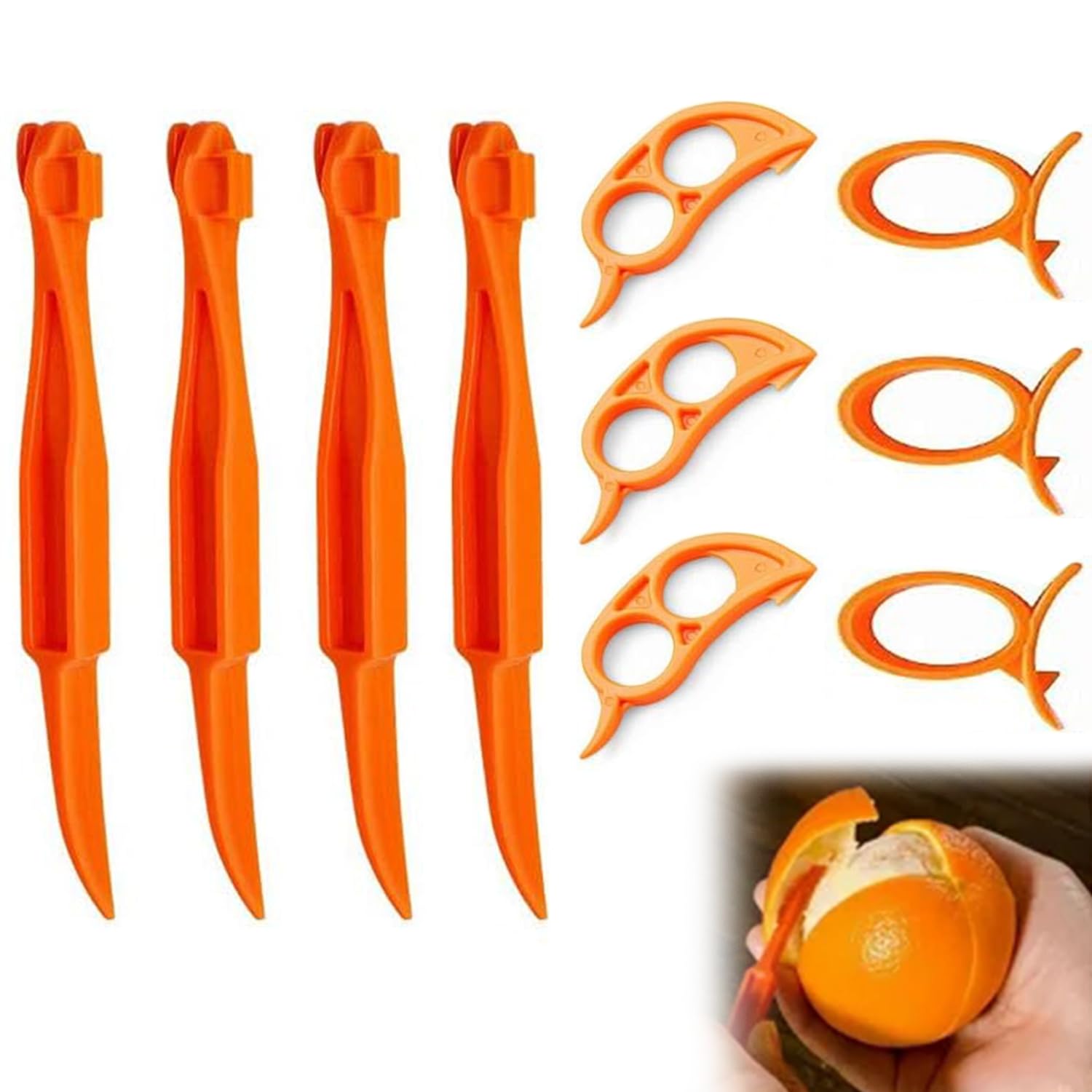 Senhai Zesteurs Pour Orange Et Citron - Lot De 10 En Plastique, Faciles à Utiliser !