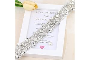 Wedding Rhinestone Trim Appliques by The Yard for Bridal Belt Sash or...