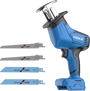 Reciprocating Saw Compatible with Makita 18V Battery, Cordless Reciprocating Saw, 0-3500 SPM Variable Speed, for Wood Metal Cutting (Not Include Battery)