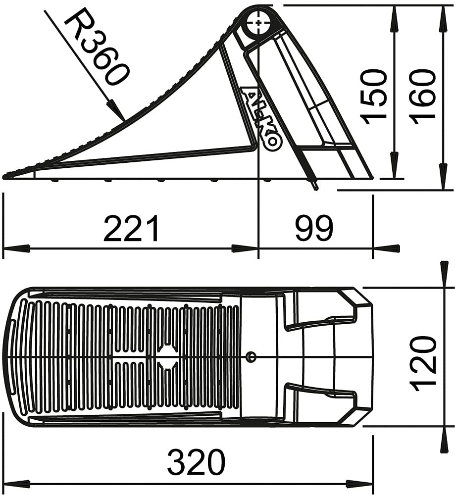 SODISE Cuneo in plastica, 1600 kg, 18044