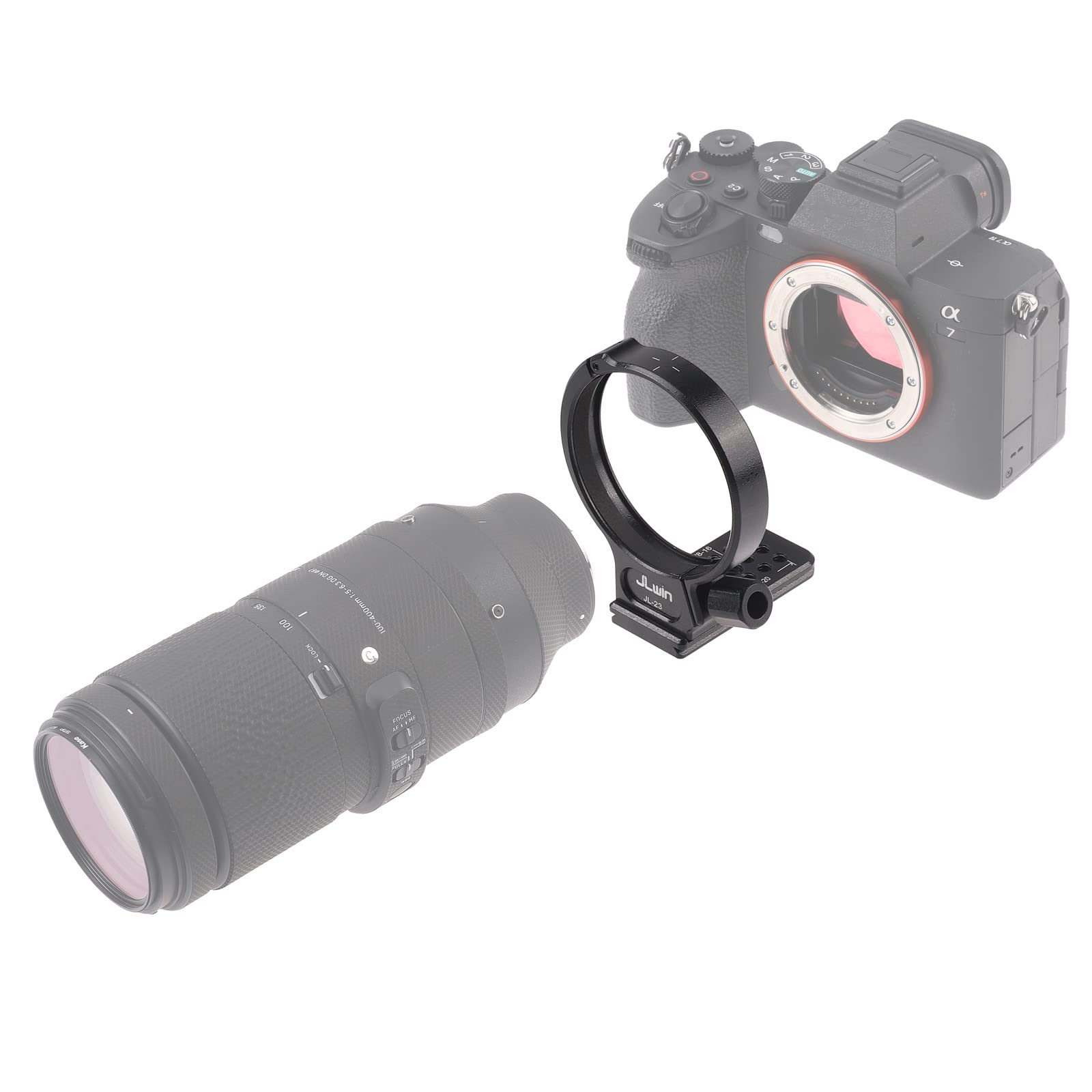 FOTGA Metall Stativschelle Kompatibel mit Sigma 100-400mm F5-6.3 DG DN OS für Sony E-Mount Objektiv, für Sigma 105mm f/1.4 DG HSM Art (EF/FX/FE/L-Mount), mit Schnellwechselplatte für Arca-Type