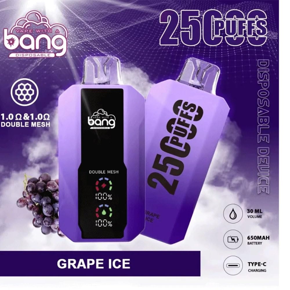 Amazon | BANG 25000 puffs ニコパフ グレープアイス ノンニコチン