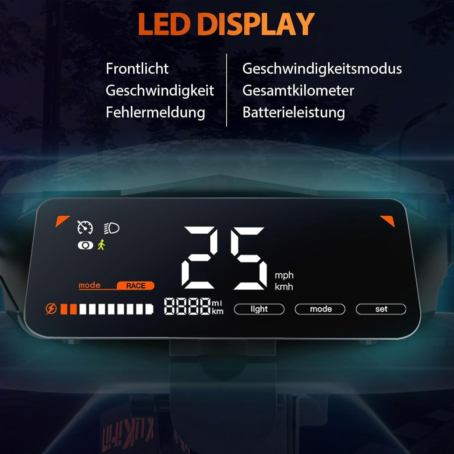 Kukirin G2-Patinete Electrico Adultos,Electric Scooter,Patin Electrico Todoterreno Potente,Potencia máxima de 800 W,Batería 15Ah,Autonomía 60 Km,Ruedas de 10 Pulgadas,Sistema de Doble suspensión