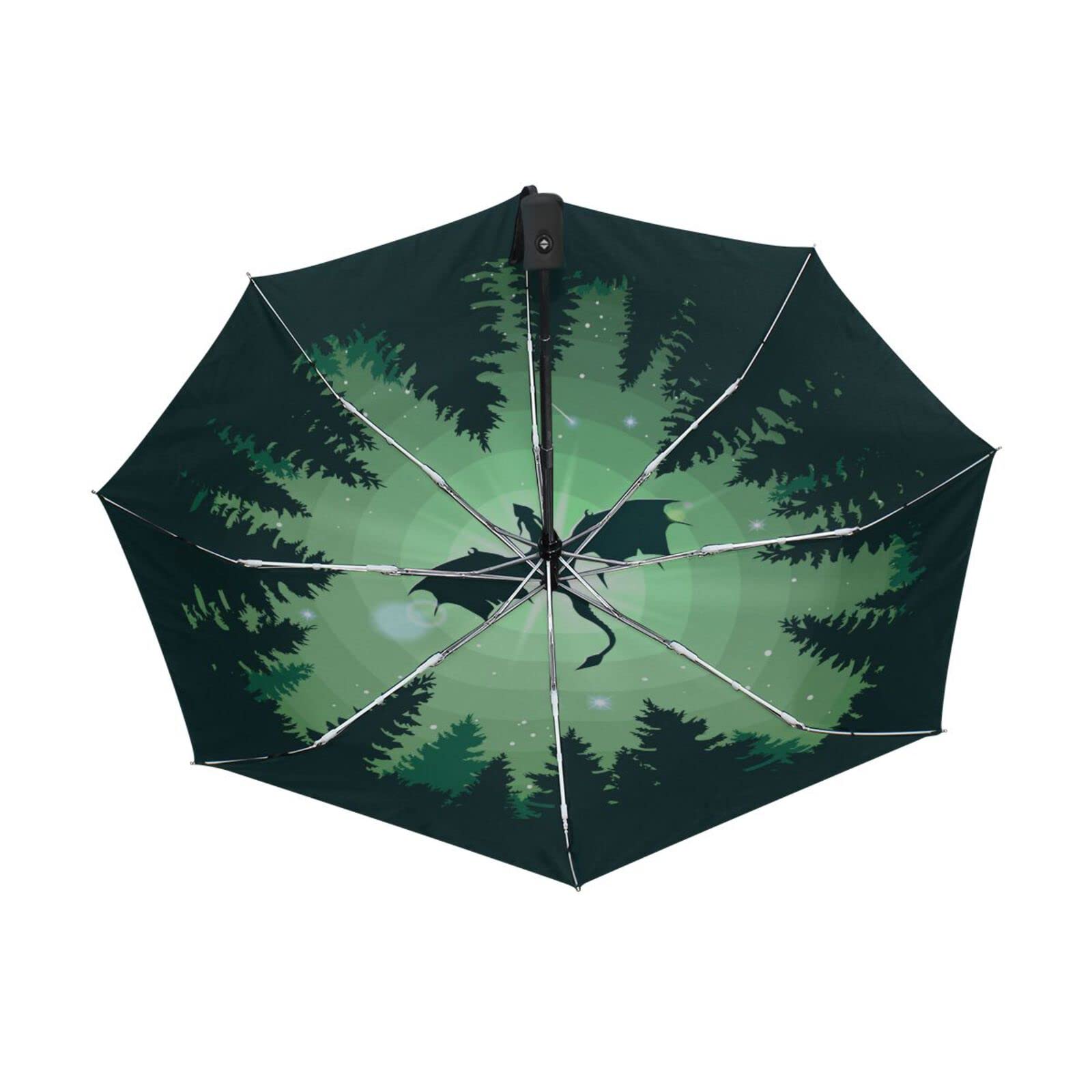 Automatic Umbrella One Touch Auto Open and Close Button Compact Travel Umbrella for Women Men Kid