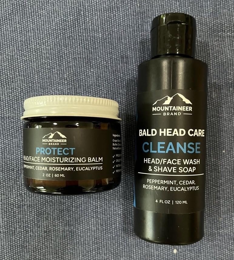 Amazon.com : Mountaineer Brand Bald Head Care For Men | Cleanse Shampoo ...