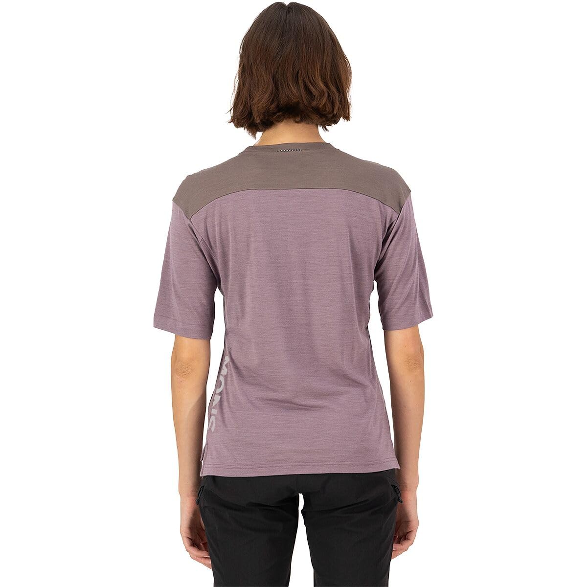 Mons Royale Diversion Merino Short-Sleeve Bike Jersey - Women's Mauve/Iron, L