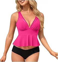 Conjunto de 2 peças de roupa de banho de costas nuas para mulheres, sexy, triângulo havaiano, 2 peças, roupa de banho de microbiquíni, tanquíni, 2 peças