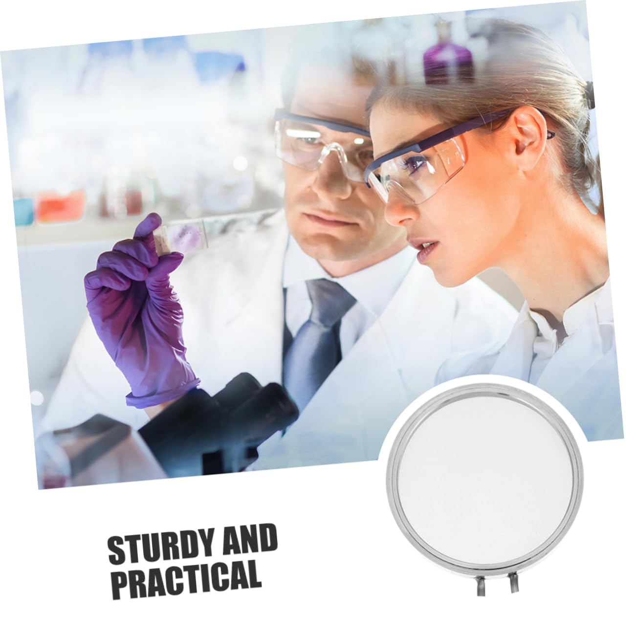 STOBAZA Mini Strainer for Cell 304ss Mesh Strainer Tool Science Experiment Accessory