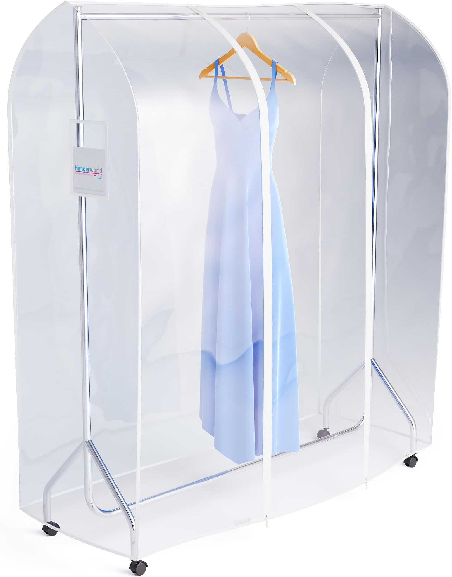 6ft Clothes Garment Rack Cover for Open Closet Clear Showerproof COVER ONLY (72"x24")