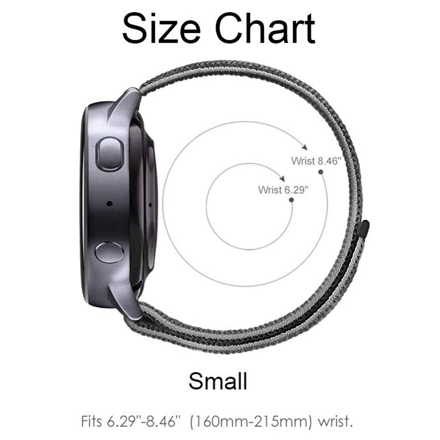 Morsey 20mm Quick Release Watch Band Compatible with Samsung Galaxy watch 3 41mm/Galaxy Watch Active 2 40mm 44mm/Galaxy Watch 42mm//Smart Watch, Nylon Breathable Replacement Sport (Khaki)