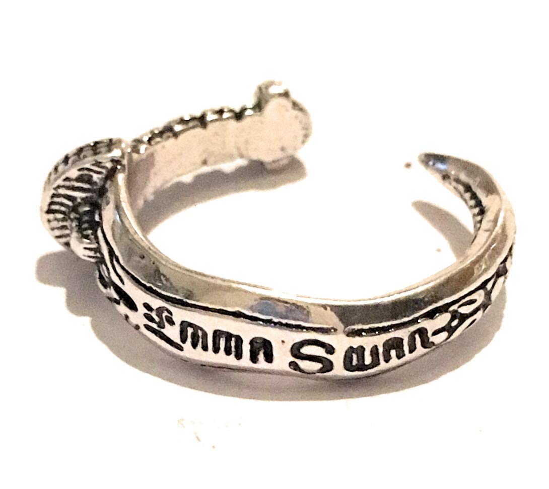 giulyscreations Dagger Ring Emma Swan Metal Nickel Free Once Upon A Time OUAT Once Upon A Time Dark Swan Rumpster Lady Dark Black Swan TV Series Cosplay Pop