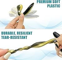 Vista 6 de Soft Bionic - Señuelo de pesca – 10 cebo de natación de plástico suave para lubina, agua dulce y agua salada