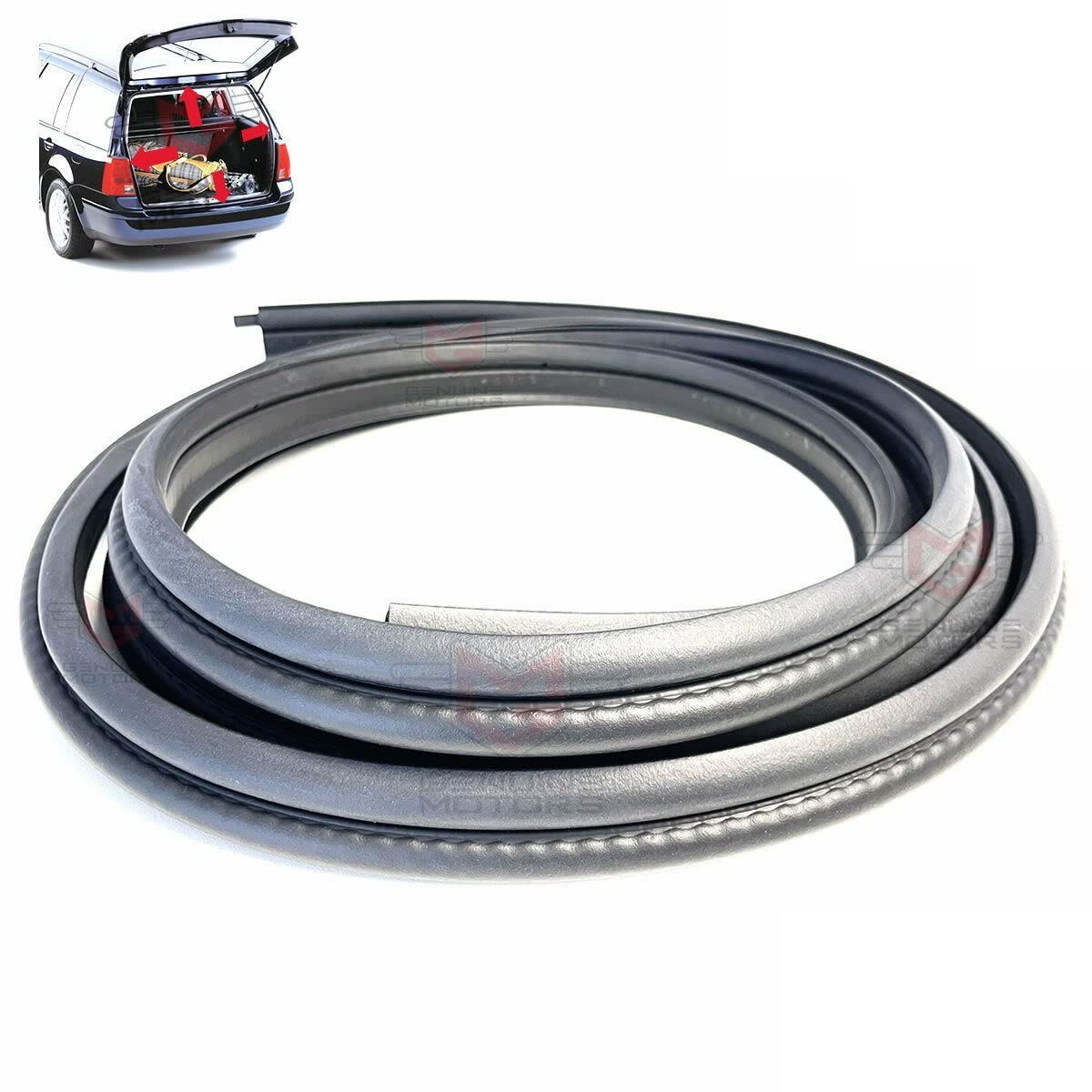 Genuine Motors Anthracite Car Boot Rubber Weatherstrip Seal Replacement For Vw Bora Variant 2001-2006, 1J0827705a